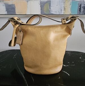 Coach Bleecker Tan Leather Bag